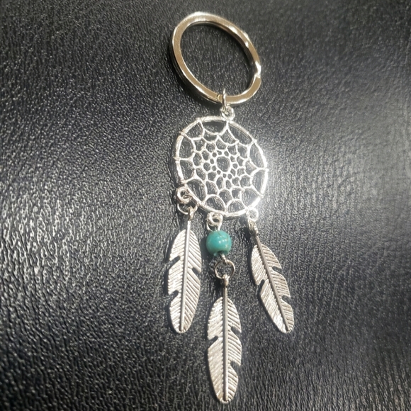 QIHE JEWELRY Gift Pink Black Beads Wind Chimes Dream Catcher Key chain Key tag - Picture 2 of 5